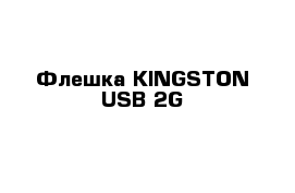 Флешка KINGSTON USB 2G